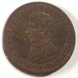  1812 Wellington Peninsula War Halfpenny Token Medallion