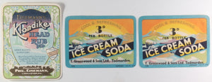 1910-30s USA/UK set of 10 bottle labels