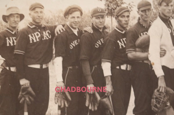 c. 1910s USA RPPC postcard photo baseball teams