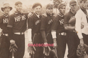 c. 1910s USA RPPC postcard photo baseball teams