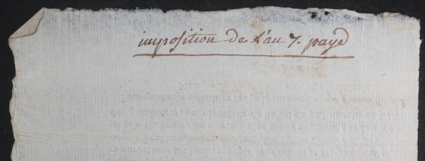 18e/19e France Metz et Paris, qt. 4 contributions foncières