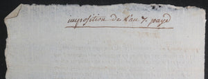 18e/19e France Metz et Paris, qt. 4 contributions foncières
