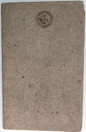 1794 Paris Révolution Section Montagne carnet de nourriture pour veuve