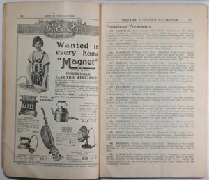 1928 UK catalogue for New Madama Tussaud’s Exhibition