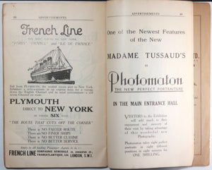 1928 UK catalogue for New Madama Tussaud’s Exhibition
