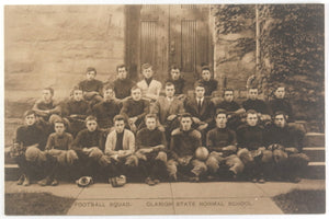 c. 1908-15 USA Clarion PA photo postcard Normal School football squad
