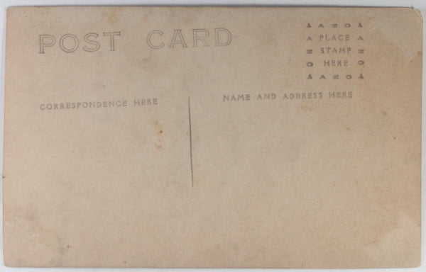 c. 1908-1912 USA RPPC photo postcard of football player