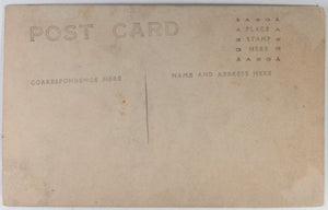 c. 1908-1912 USA RPPC photo postcard of football player