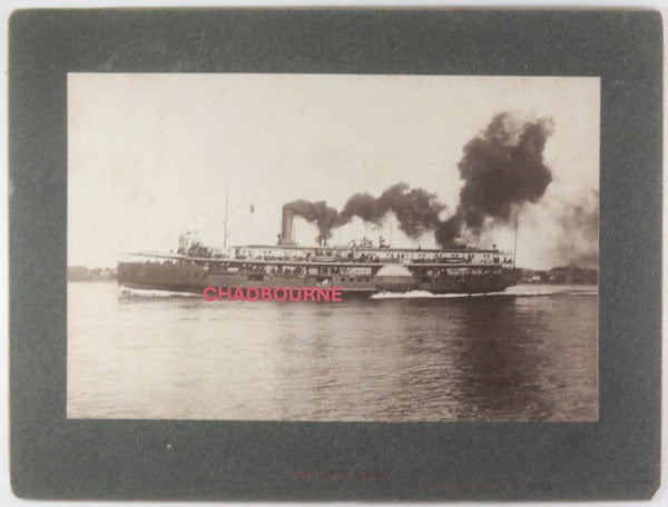 c.1910s USA Port Huron MI photo of steamship ‘City of Alpena’
