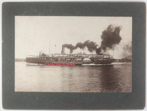 c.1910s USA Port Huron MI photo of steamship ‘City of Alpena’