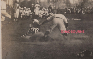 c.1910 USA photo baseball photo player sliding into base