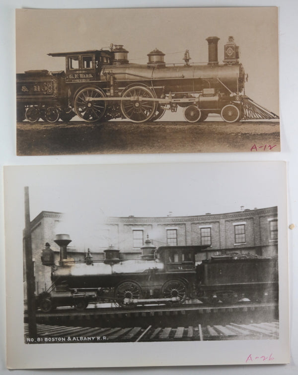 19th/20th USA photos of railway locomotives