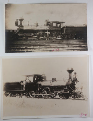 19th/20th USA photos of railway locomotives