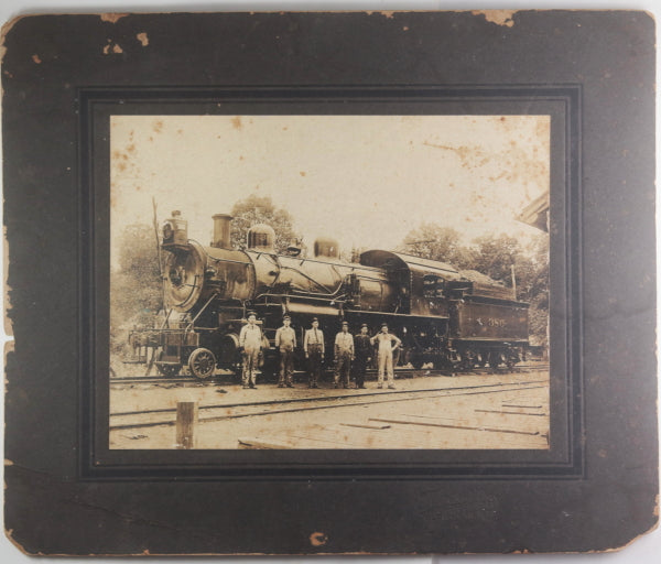 c.1910 USA set of 4 photos: Appalachia locomotive +coal miners