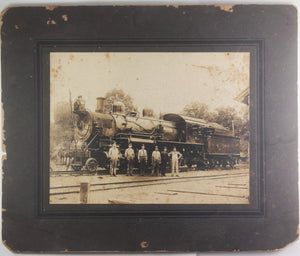 c.1910 USA set of 4 photos: Appalachia locomotive +coal miners
