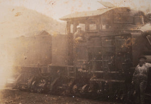 c.1910 USA set of 4 photos: Appalachia locomotive +coal miners