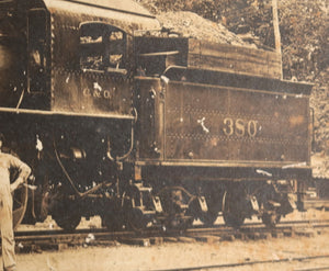 c.1910 USA set of 4 photos: Appalachia locomotive +coal miners