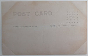 1914 USA Connecticut photo postcard woman Indian motorcycle and sidecar