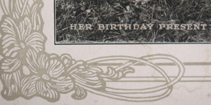 1911 Canada calendar from general store in Loring Northern Ontario
