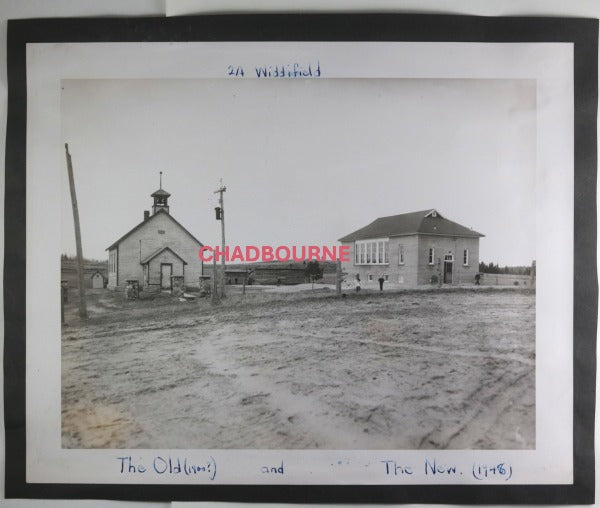 c. 1948 Canada photos of one room rural schoolhouses near North Bay ON