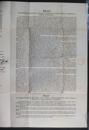 1832 USA Philadelphia letter appointment of missionary in NY state