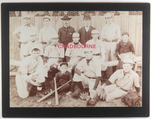 c. 1908 USA photo of 'G.F.E.' men's baseball team