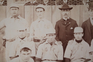c. 1908 USA photo of 'G.F.E.' men's baseball team
