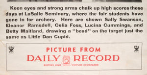 c. 1931 US poster from Boston tabloid 'Daily Record' women’s sports