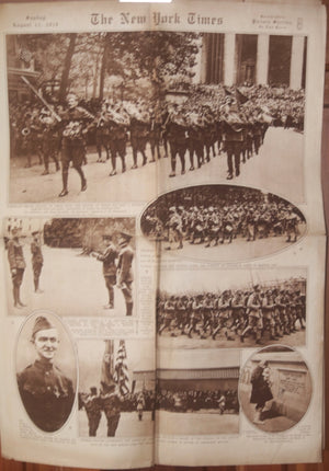 1918 USA WW1 New York Times rotogravure Picture Section August 11th 