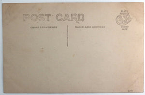 C. 1910s USA photo postcard 3 children in an Indian motorcycle sidecar