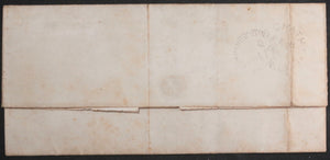 1867 Canada NB letter Confederation Customs goods to USA. N.B stamp
