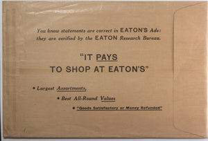 1920-1940s Canada Eaton/Simpson Department Store  ephemera