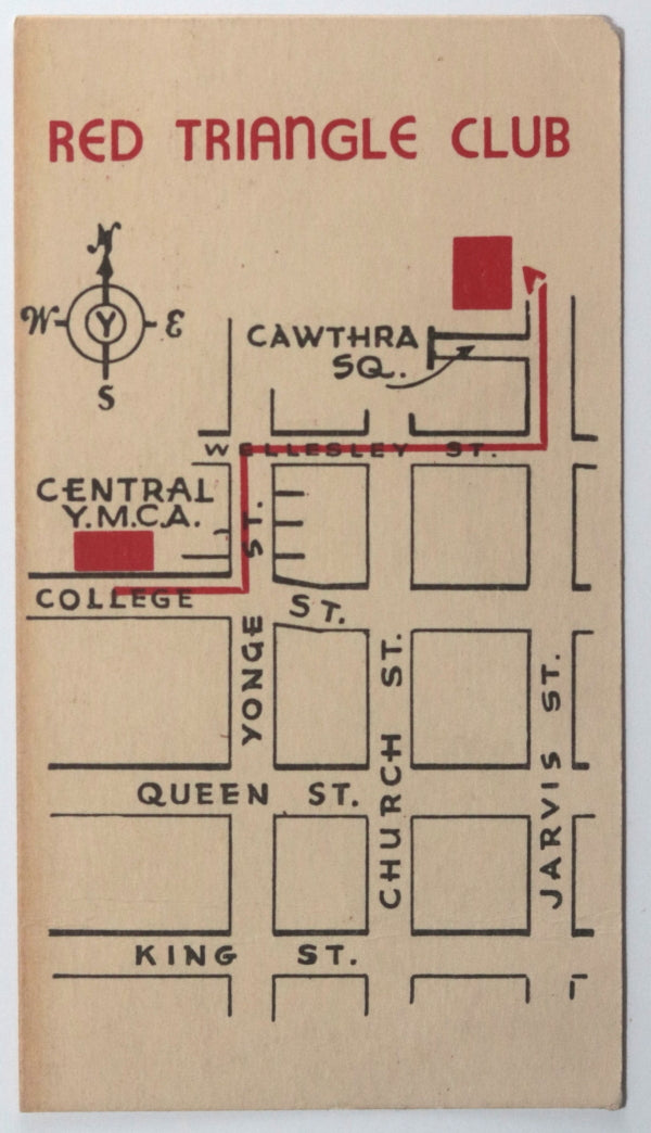 1942-45 Canada WW2 Toronto YMCA Red Triangle Club