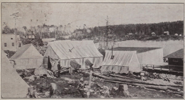 1906 Canada postcard Cobalt Mining Camp – typhoid!