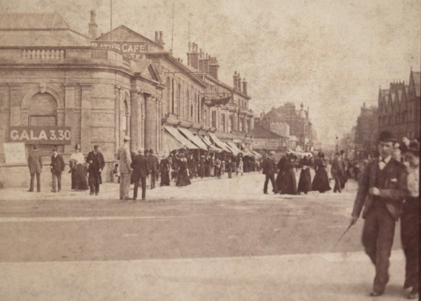 Early 1900s UK stereoview photo of Nevill Street Southport (Merseyside)