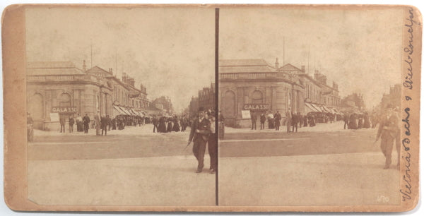 Early 1900s UK stereoview photo of Nevill Street Southport (Merseyside)