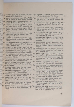 1948 UK London memorial exhibition pamphlet of artist Paul Nash