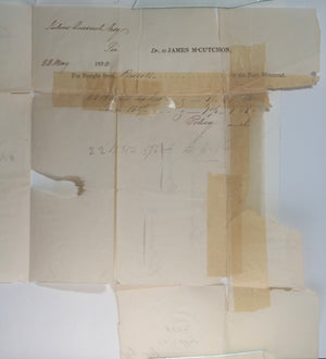 1832 Canada letter Prescott (UC) to Montreal (LC), shipment barrels of ashes