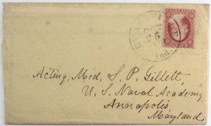 1859 USA letter, Methodist scandal Indiana University Bloomington IN