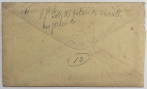1859 USA letter, Methodist scandal Indiana University Bloomington IN