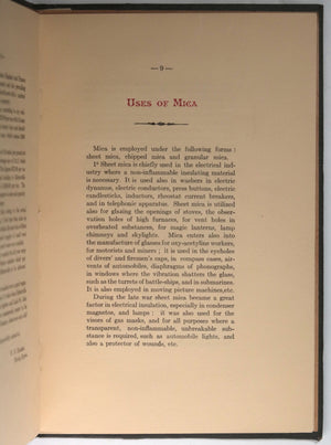 c. 1920 Canada Quebec bound prospectus for National White Mica Mine