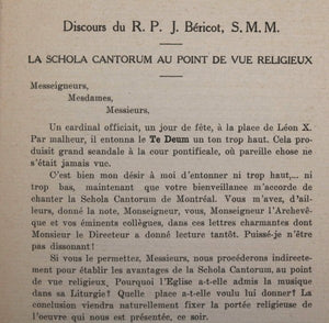 1915 Canada Quebec inauguration École diocésaine de musique Montréal