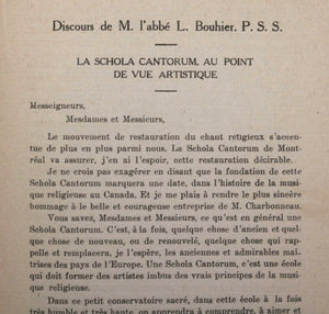 1915 Canada Quebec inauguration École diocésaine de musique Montréal