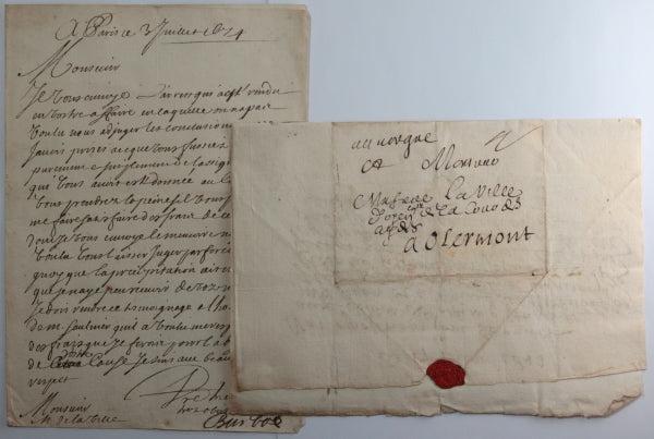 France 17eme lot 23 lettres au Cour des Aydes à Clermont   
