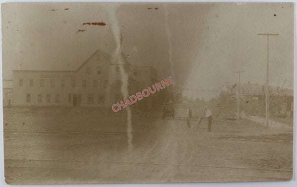 Canada 1909  RPPC postcard  GPR railway Stony Plain Alberta