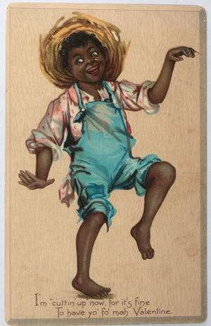 Early 1900s Raphaeil Tuck Black Americans Valentine postcard