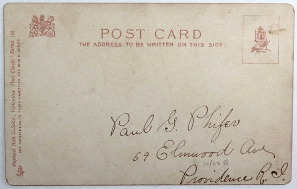 Early 1900s Raphaeil Tuck Black Americans Valentine postcard