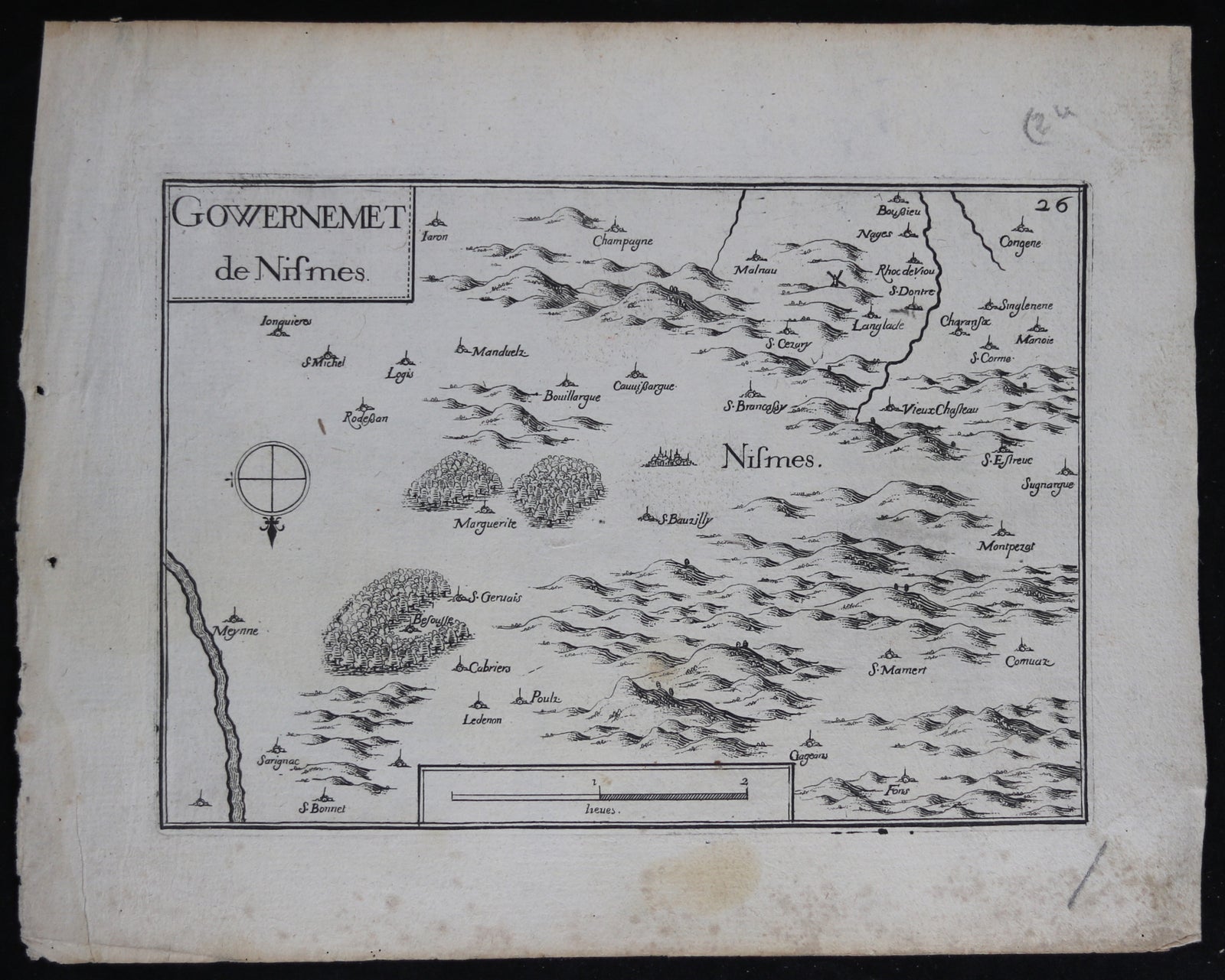 @1630 carte de Nismes par Tassin