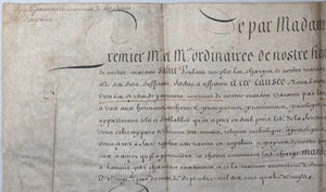1680 velin signé par Colbert et Mme la Dauphine - Aide de Paneterie