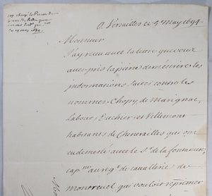 1694 lettre M. de Barbezieux à M. de Voyer mettre séditieux en prison